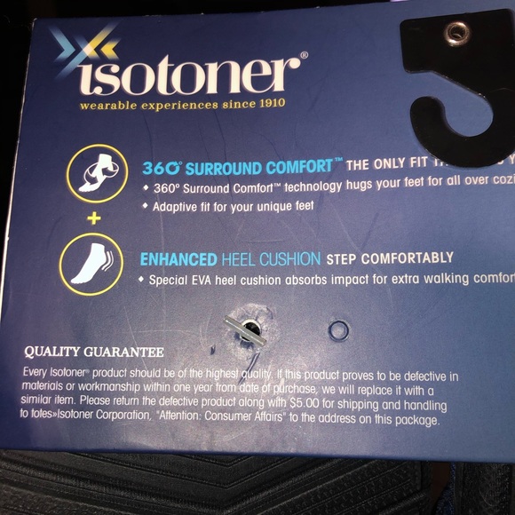 Isotoner Women's Scout Mesh Thong Slippers 9.5 -10 - Picture 5 of 5